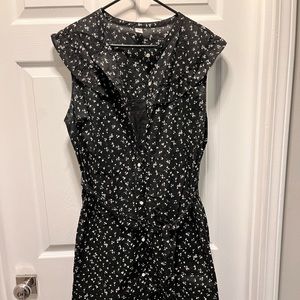 Old Navy black and white dress - floral - size XL